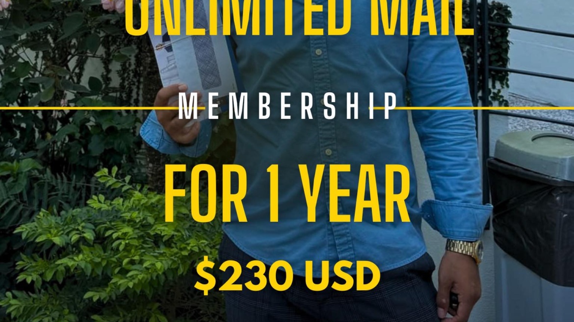 Unlimited Mail Service for One Year – Weekly Delivery to Your Door with No Extra Fees!